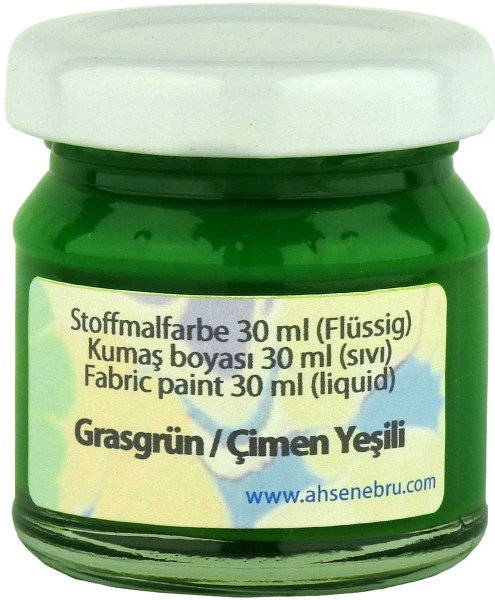 Stoffmalfarbe - Grasgrün 30 ml